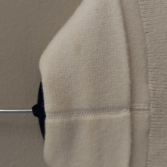 TALBOTS Shawl Collar Colorblock Cream and Tan Knit Open Cardigan/Duster - Picture 10 of 14